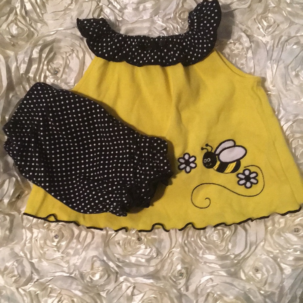 Kidgets 2pc Bumble Bee Set 6-9Mths